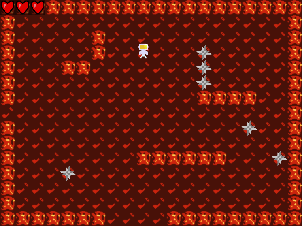 A lava world screenshot.